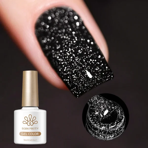 Glitter Gel Polish – Reflective Red - Image 4
