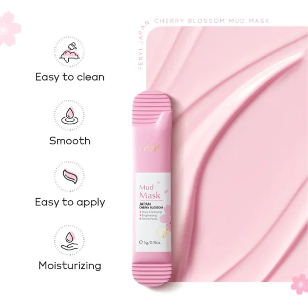 Green Tea Mud Mask – Sakura Clay 100pcs - Image 4