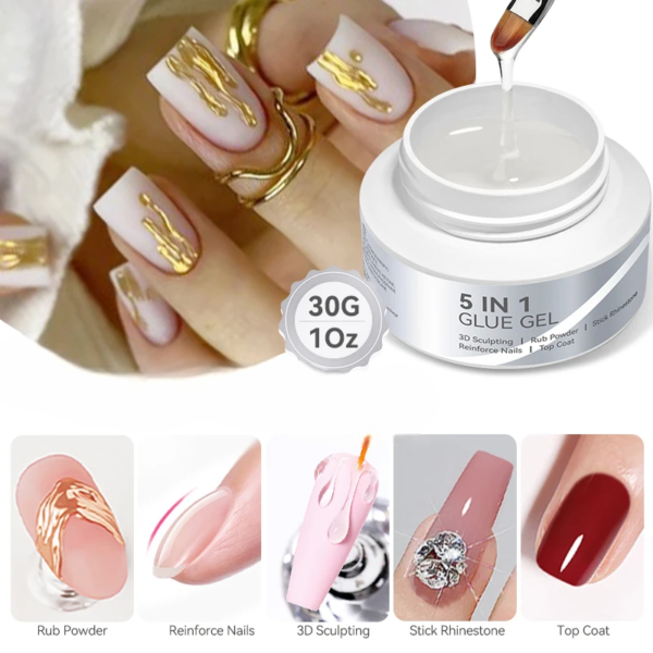 Gel Top Coat – 5-in-1 Nail Builder - Image 4