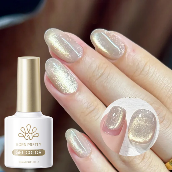 Cat Eye Gel Polish – Golden Classic - Image 4
