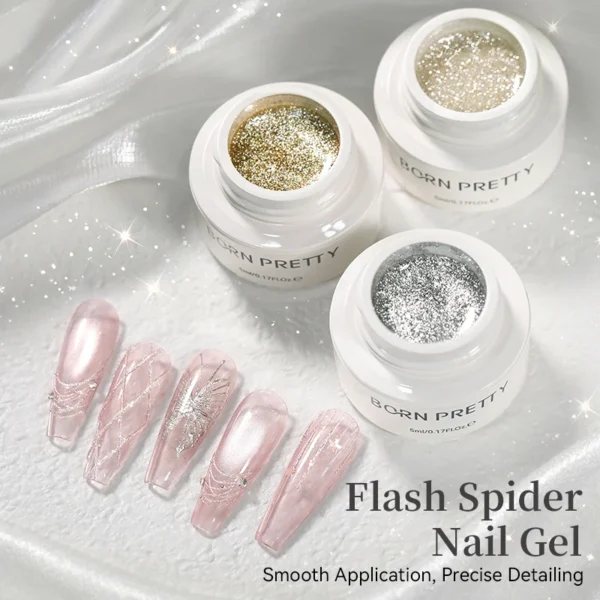 Spider Gel Nail Art – Glitter Liner 5ml - Image 5