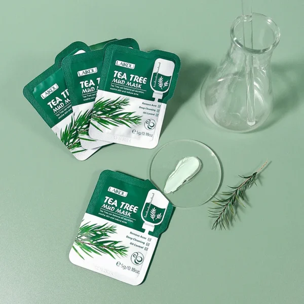 Tea Tree Mud Mask – Deep Cleansing 30pcs - Image 5