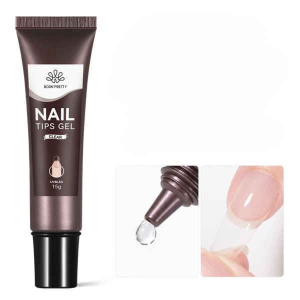 Gel Nail Glue – Clear UV Tip Adhesive - Image 3