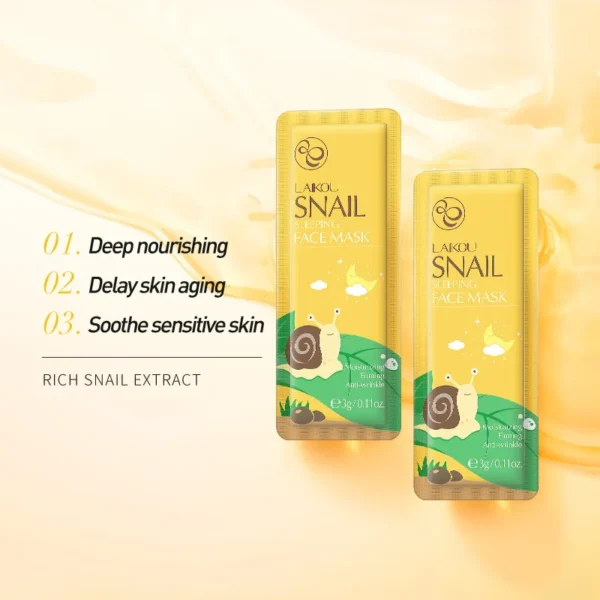 Snail Sleeping Mask – Hydrating 7pcs Snail Sleeping Mask – Hydrating 7pcs - Image 5
