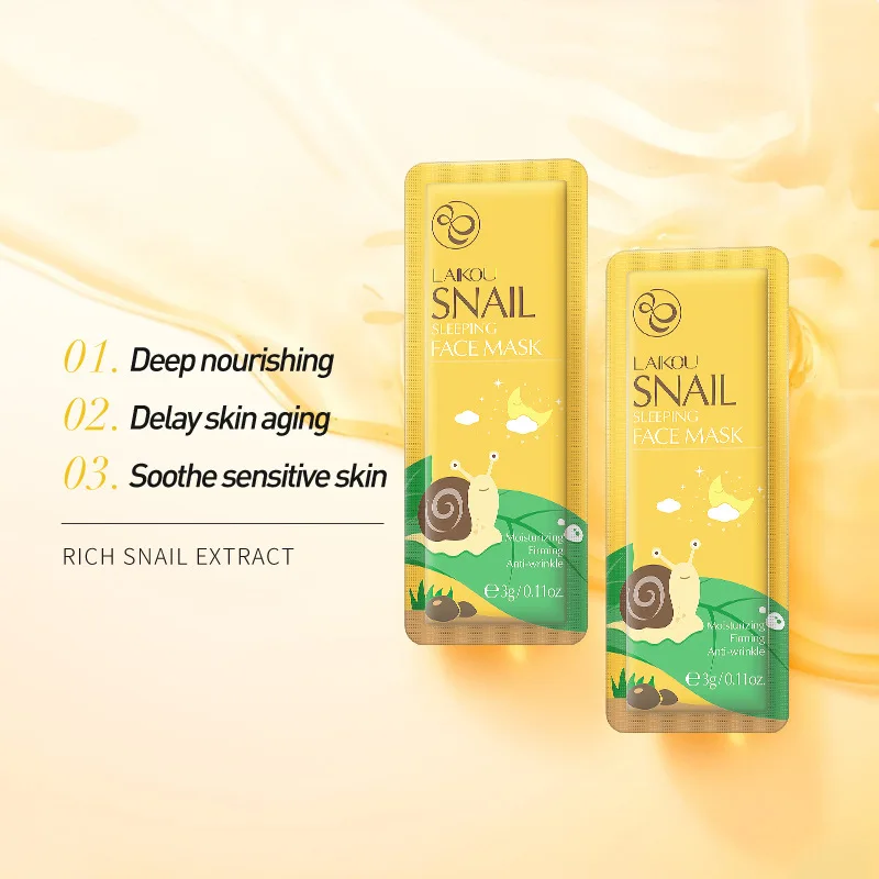 Snail Sleeping Mask – Hydrating 7pcs Snail Sleeping Mask – Hydrating 7pcs - Image 5