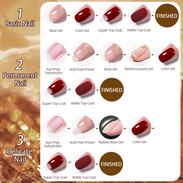 Espresso Brown Matte Gel Polish - Image 5