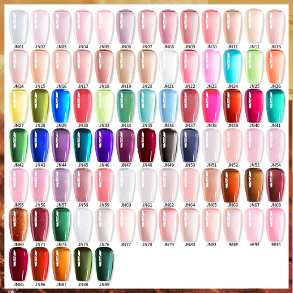 Red Gel Nail Polish – Jelly Wine Finish - Image 6