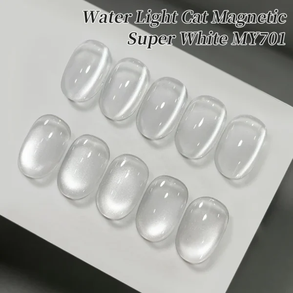 Glass Cat Eye White Gel Polish Glass Cat Eye White Gel Polish - Image 2