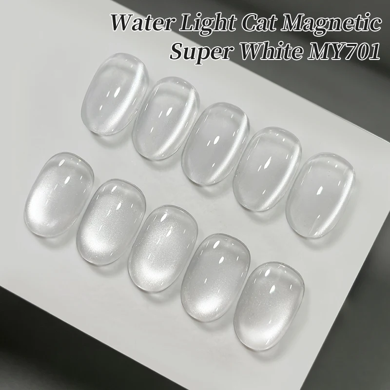 Glass Cat Eye White Gel Polish Glass Cat Eye White Gel Polish - Image 2