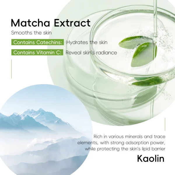 Green Tea Mud Mask – Travel Size 5pcs - Image 6