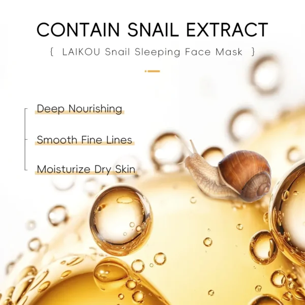 Snail Sleeping Mask – Hydrating 7pcs Snail Sleeping Mask – Hydrating 7pcs - Image 6