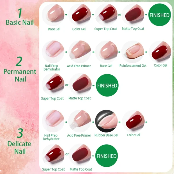 Gel Nail Polish – 24 Colour UV LED Set - Image 6