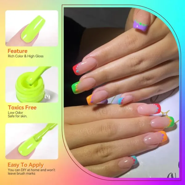 Neon Gel Nail Polish – Summer UV LED - Image 6