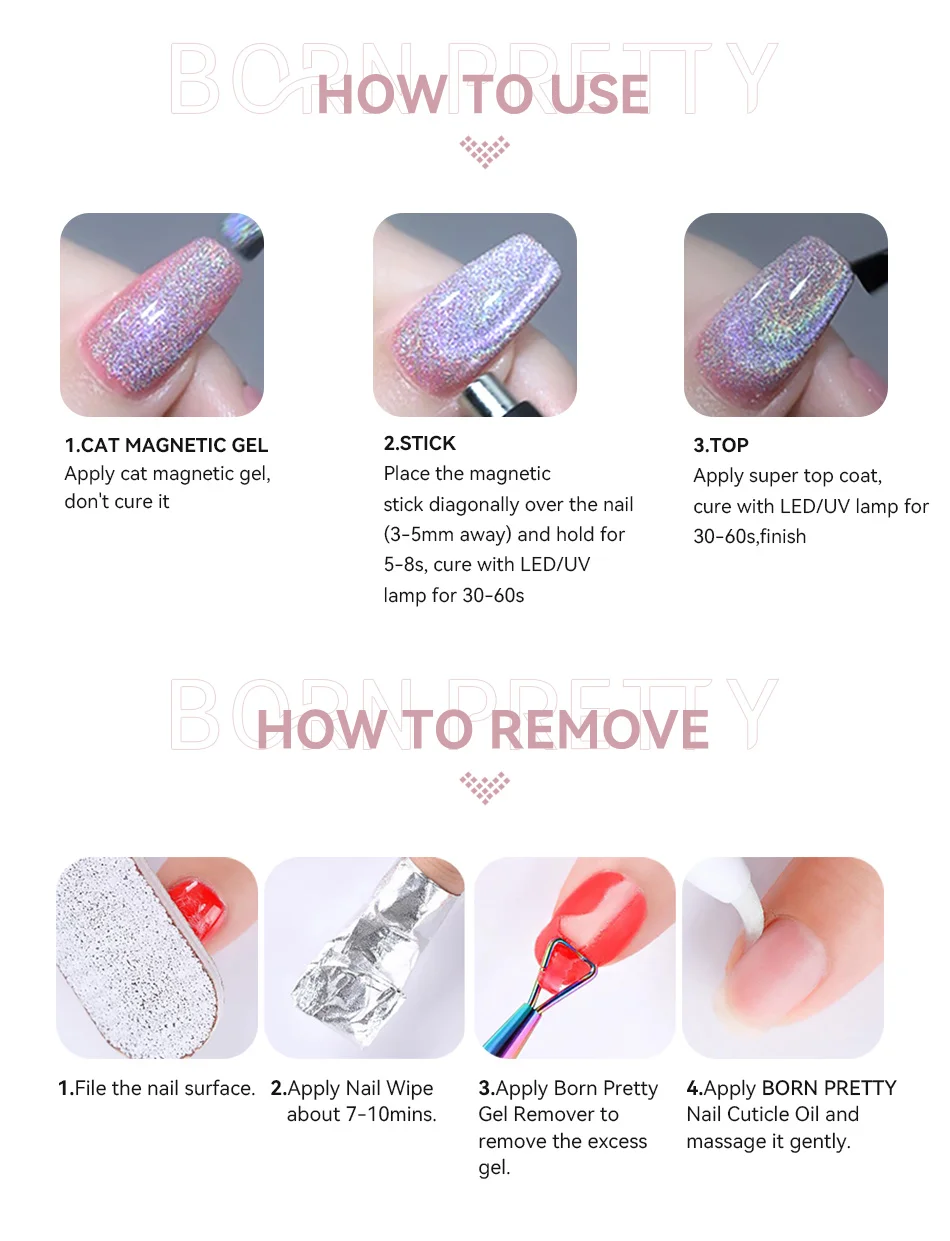 Rosy White Moonlight Cat Eye Gel