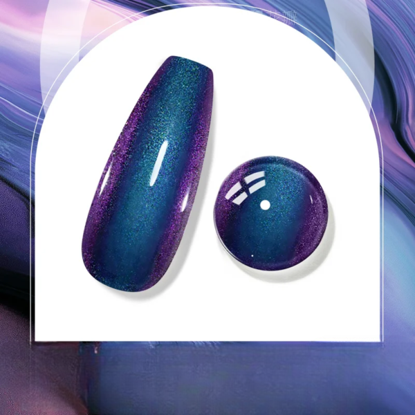 Chameleon Cat Eye Magnetic Gel Polish - Image 6