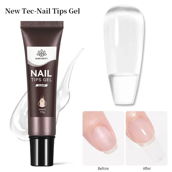 Gel Nail Glue – Clear UV Tip Adhesive - Image 4